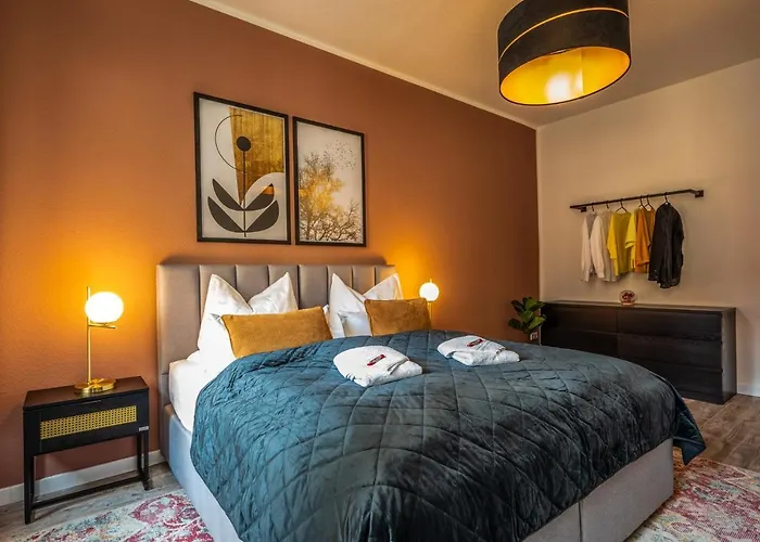 Maremar - Design Apartment - Luxus Boxspringbett - Zentral - Kueche - Arbeitsplatz - Highspeed Wlan
